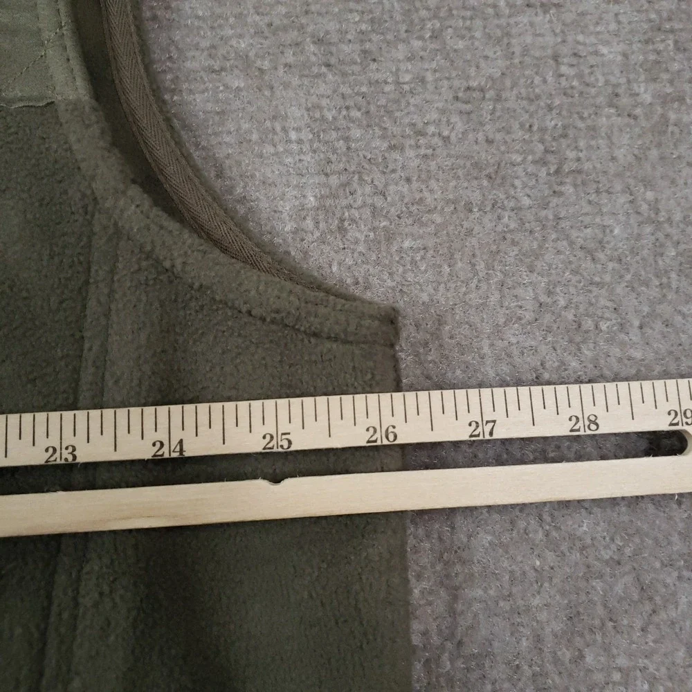 Boyt Harness Company Vest Men 2XL‎ Green Fleece Full Zip Shoulder Patch Shooting - Picture 3 of 12